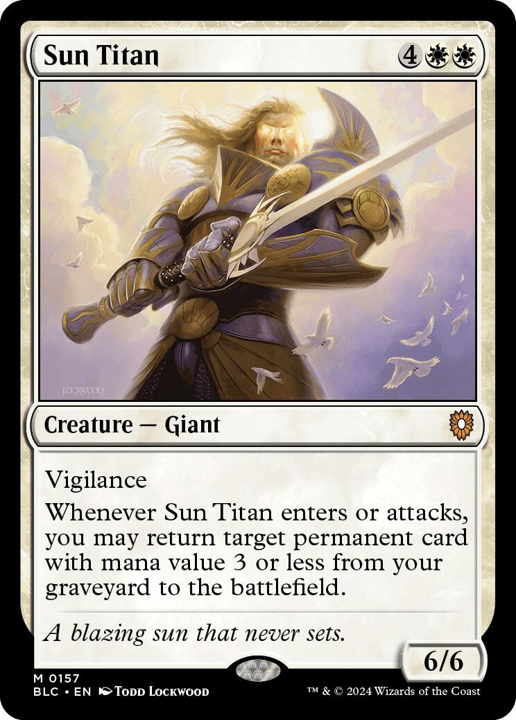 Sun Titan [Bloomburrow Commander] | Clutch Gaming