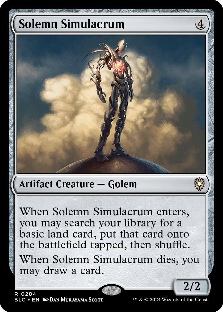 Solemn Simulacrum [Bloomburrow Commander] | Clutch Gaming