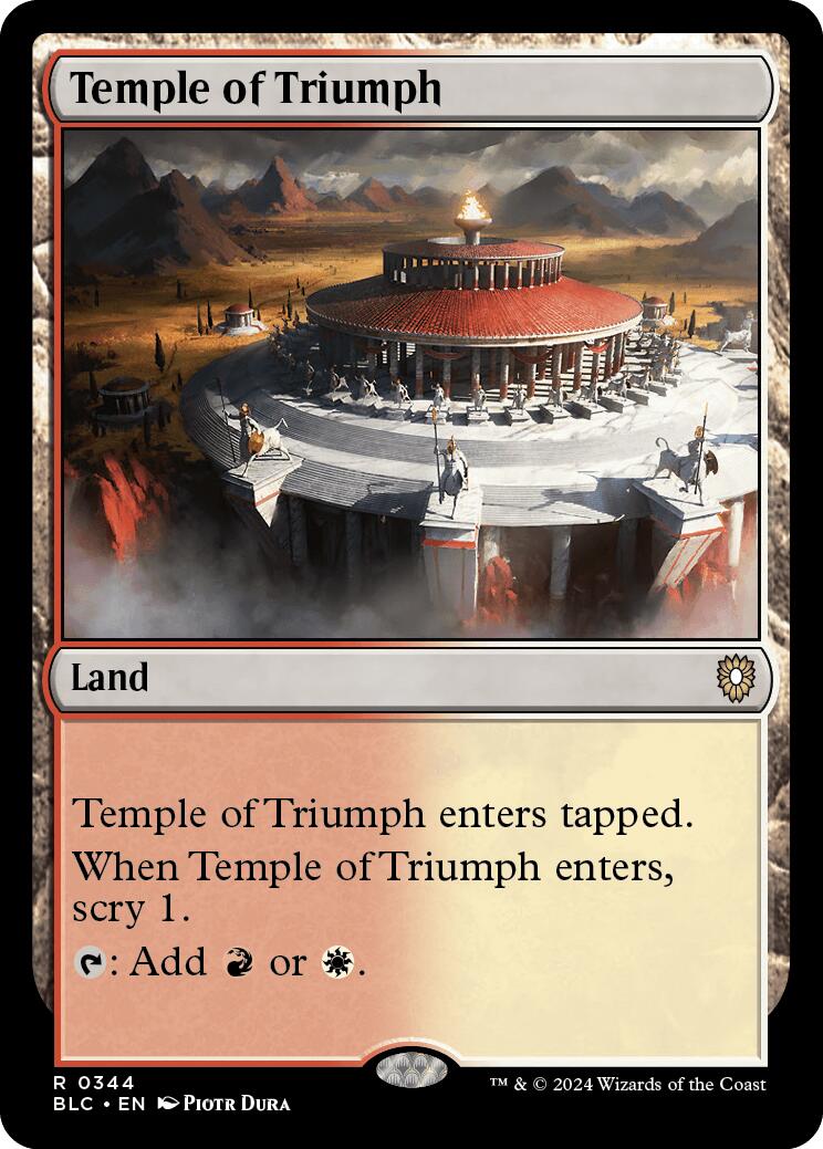 Temple of Triumph [Bloomburrow Commander] | Clutch Gaming