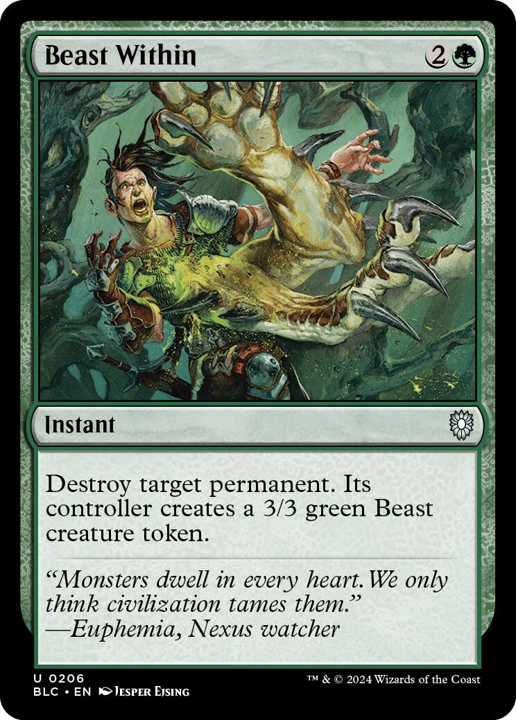 Beast Within [Bloomburrow Commander] | Clutch Gaming
