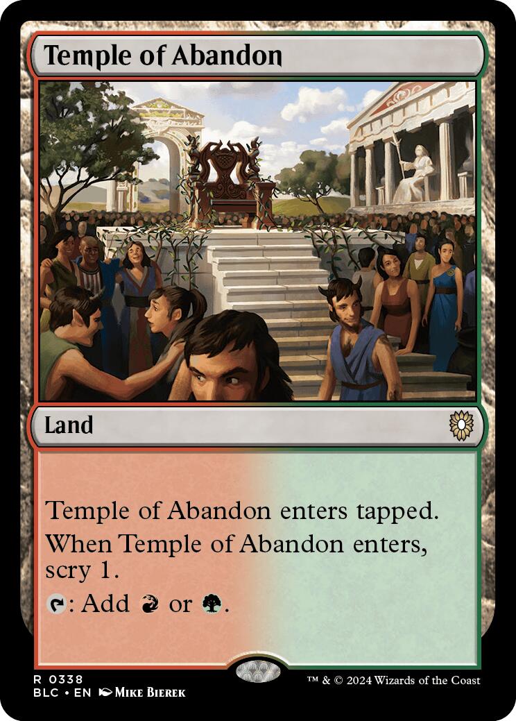 Temple of Abandon [Bloomburrow Commander] | Clutch Gaming