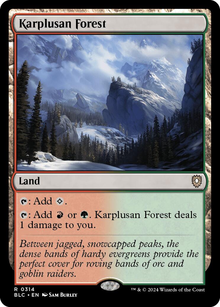 Karplusan Forest [Bloomburrow Commander] | Clutch Gaming