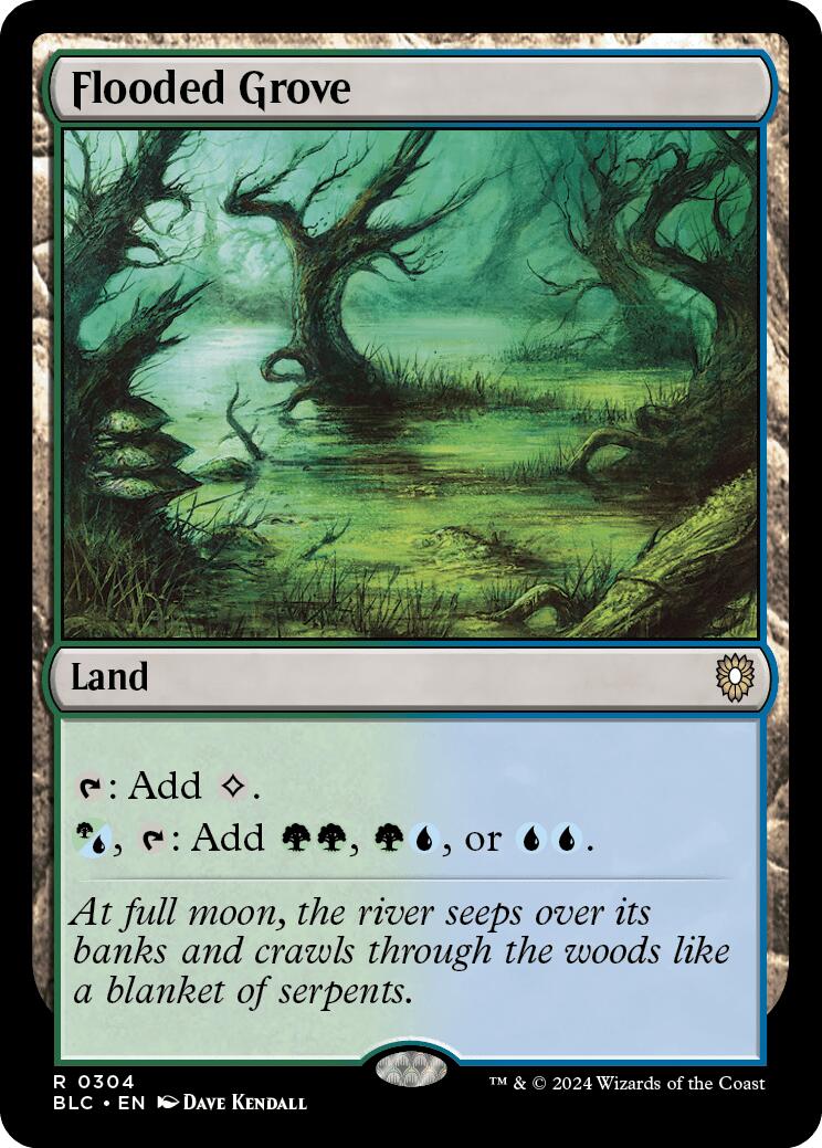 Flooded Grove [Bloomburrow Commander] | Clutch Gaming