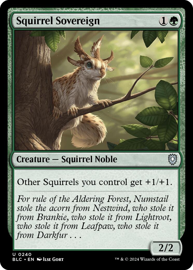 Squirrel Sovereign [Bloomburrow Commander] | Clutch Gaming