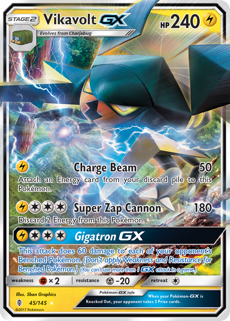 Vikavolt GX (45/145) [Sun & Moon: Guardians Rising] | Clutch Gaming