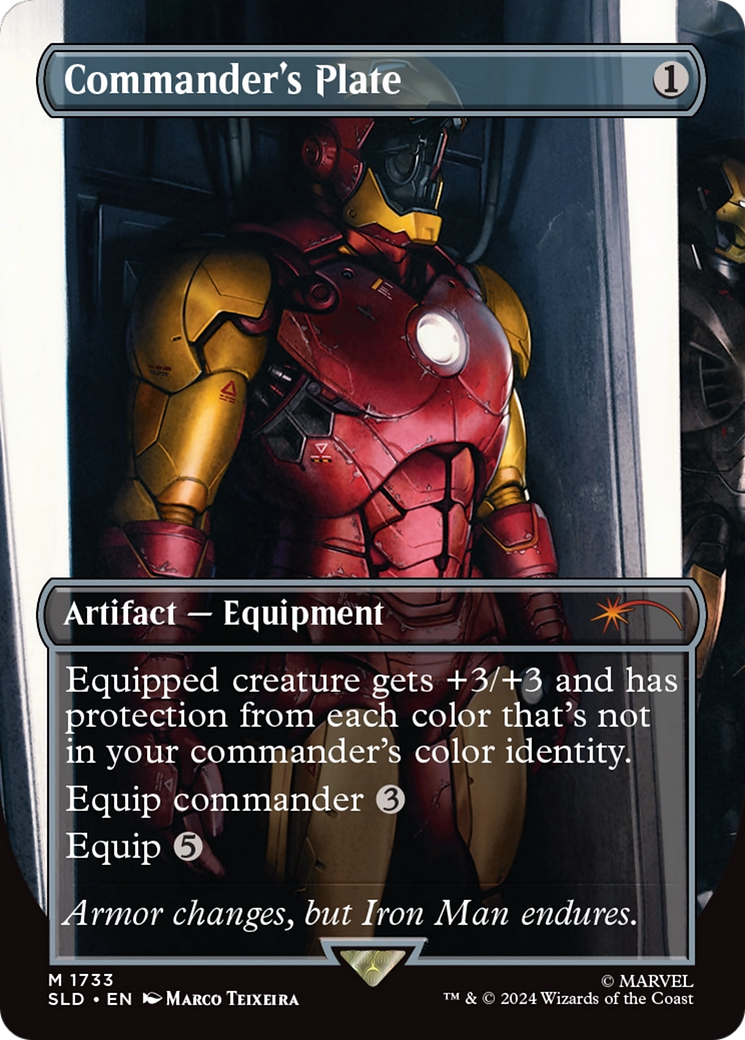 Commander's Plate (1733) (Rainbow Foil) [Secret Lair Drop Series] | Clutch Gaming