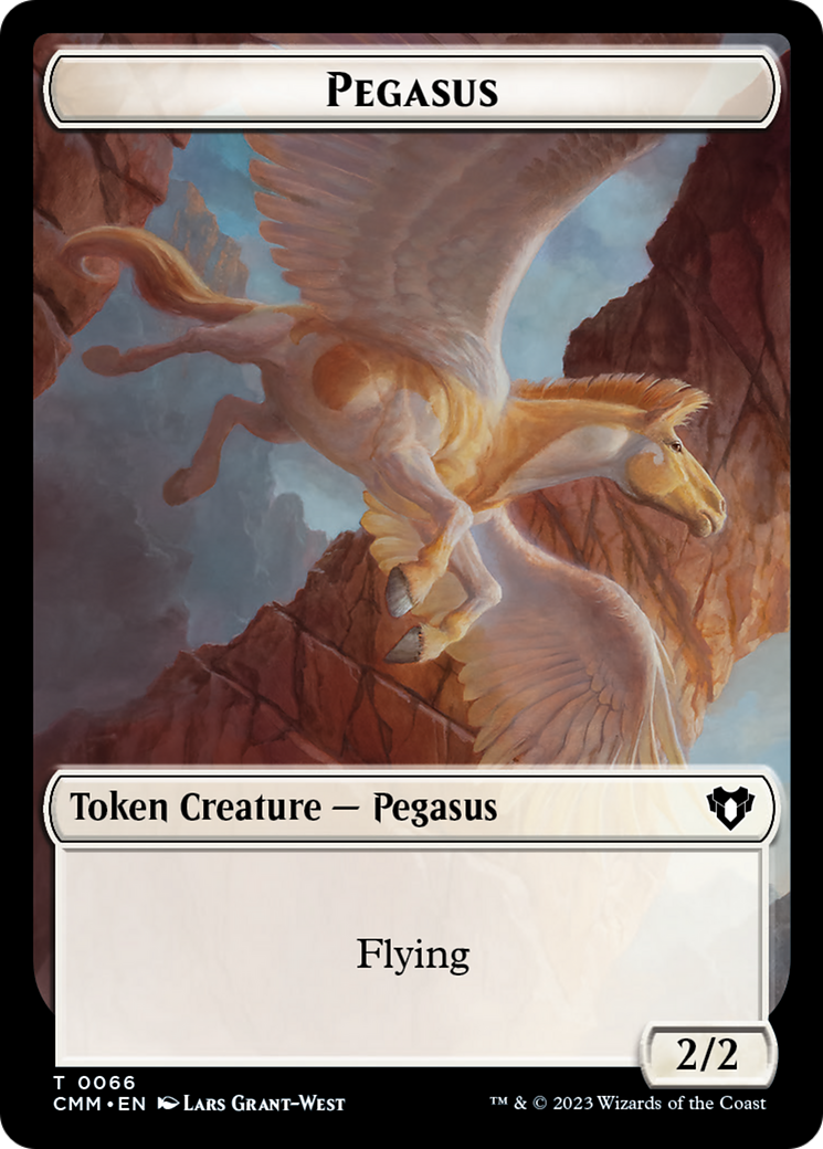 Copy (54) // Pegasus Double-Sided Token [Commander Masters Tokens] | Clutch Gaming