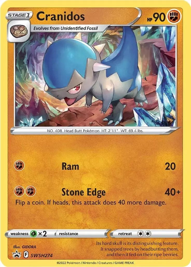 Cranidos (SWSH274) [Sword & Shield: Black Star Promos] | Clutch Gaming