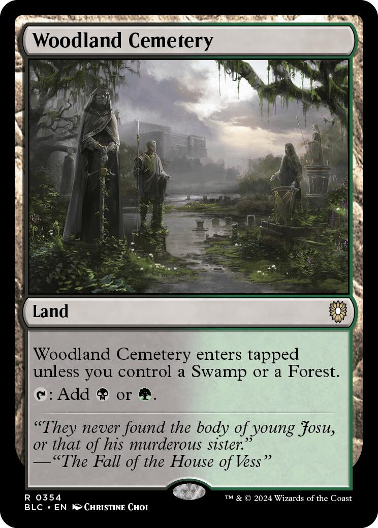 Woodland Cemetery [Bloomburrow Commander] | Clutch Gaming