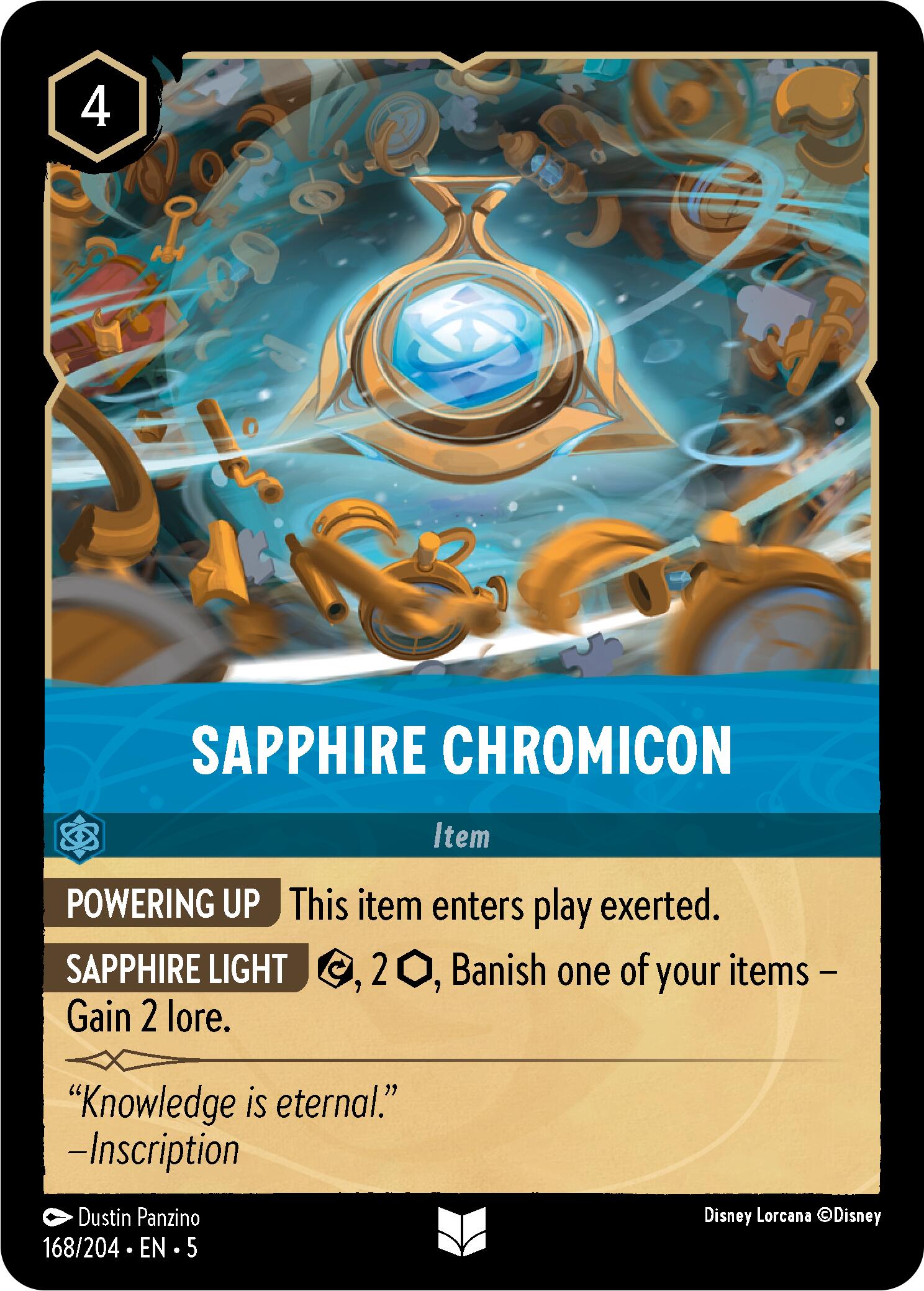 Sapphire Chromicon (168/204) [Shimmering Skies] | Clutch Gaming