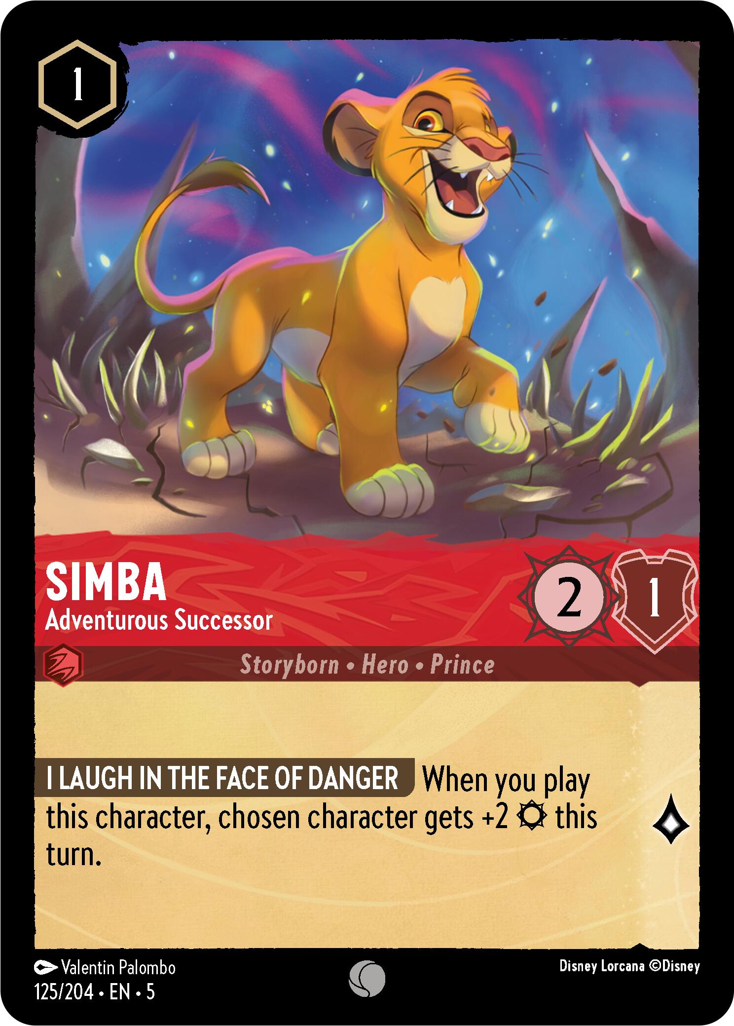 Simba - Adventurous Successor (125/204) [Shimmering Skies] | Clutch Gaming