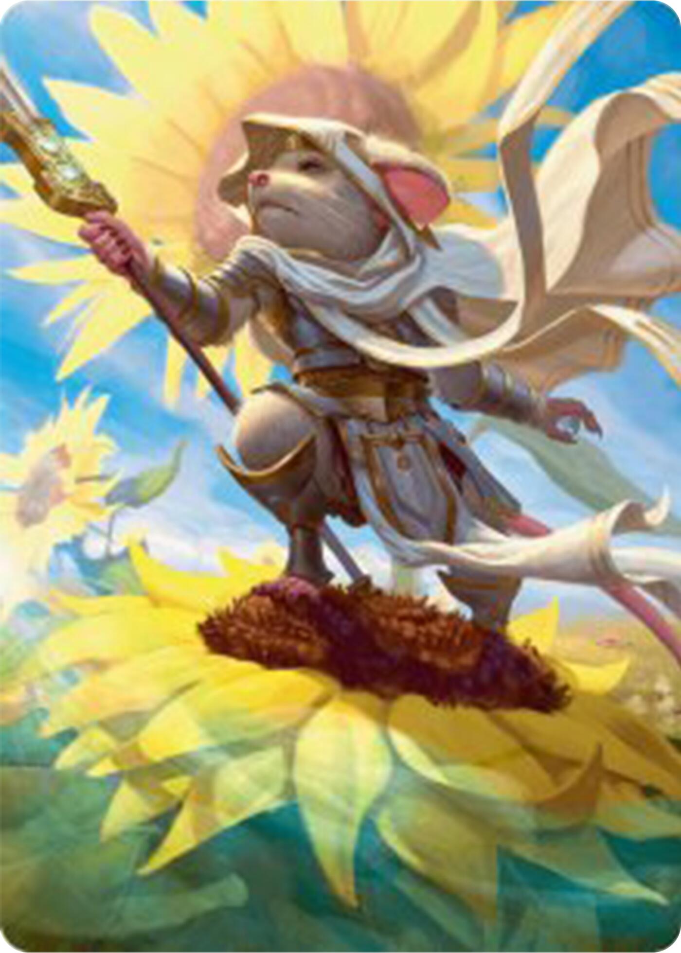 Elspeth, Sun's Champion Art Card [Bloomburrow Art Series] | Clutch Gaming