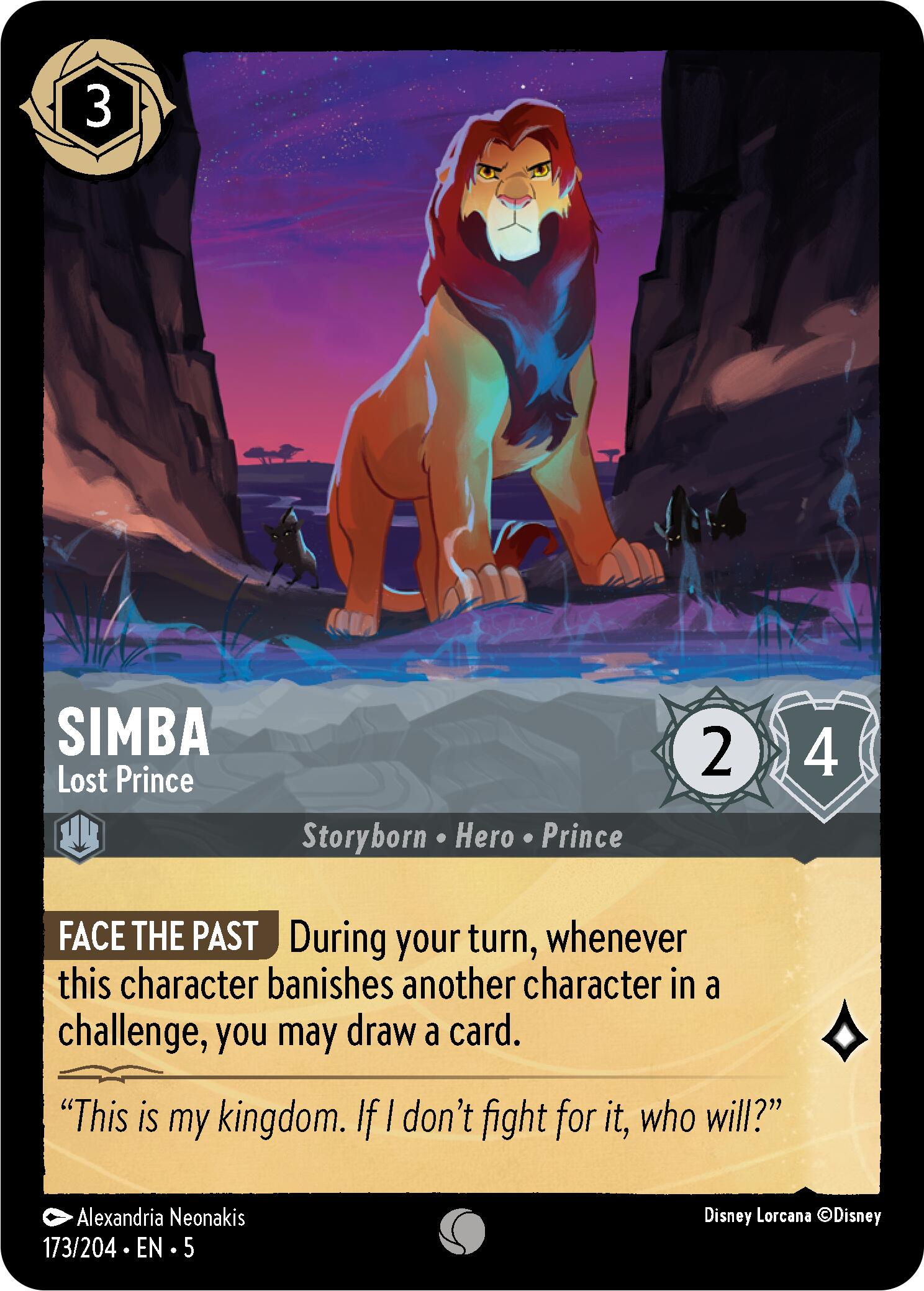 Simba - Lost Prince (173/204) [Shimmering Skies] | Clutch Gaming