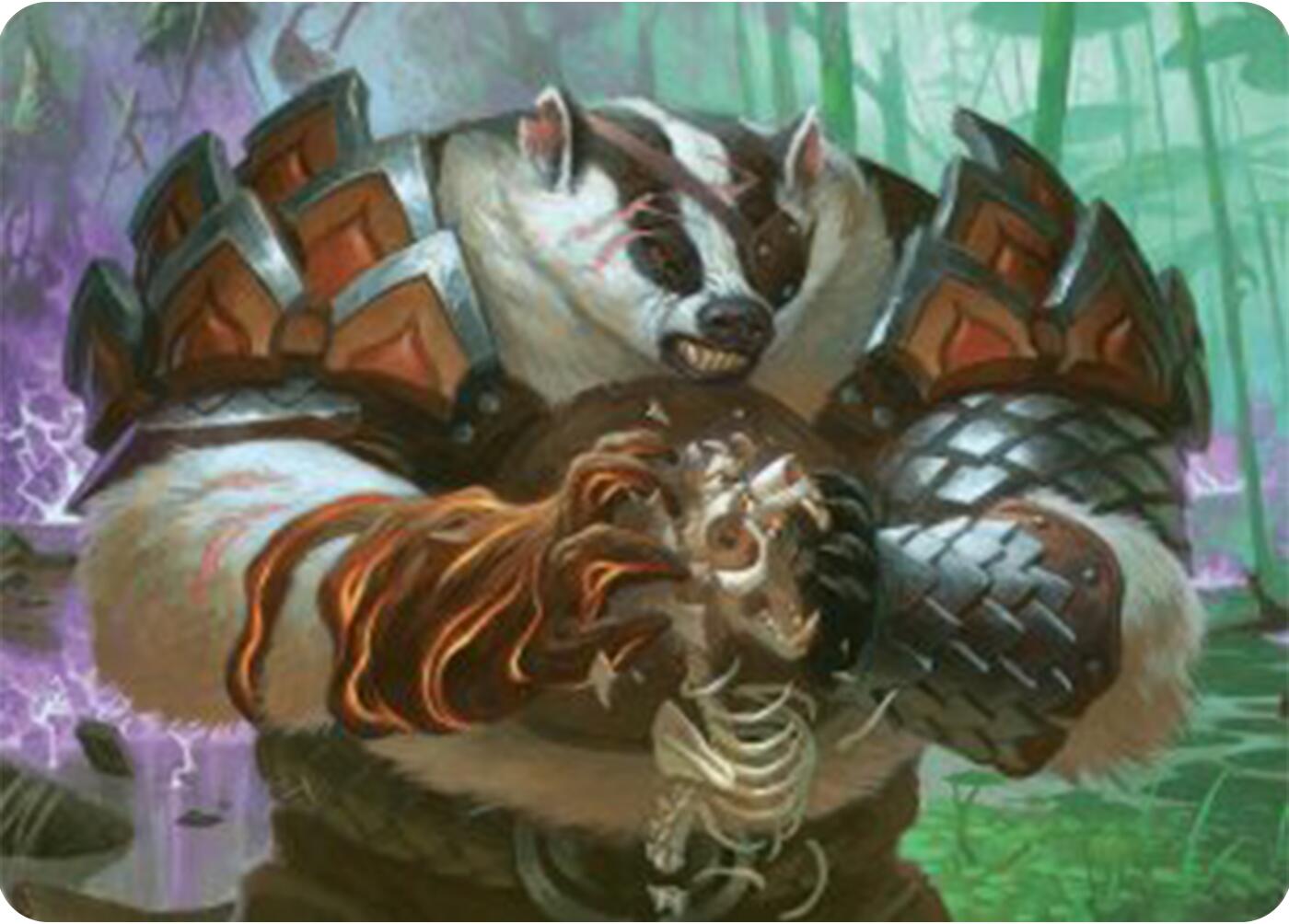 Hugs, Grisly Guardian Art Card [Bloomburrow Art Series] | Clutch Gaming