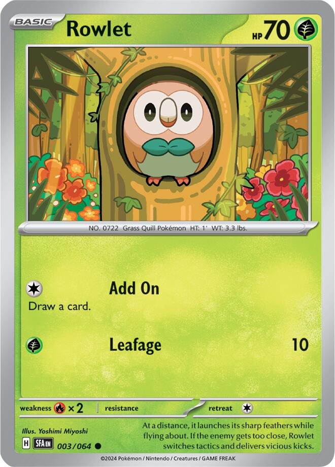 Rowlet (003/064) [Scarlet & Violet: Shrouded Fable] | Clutch Gaming