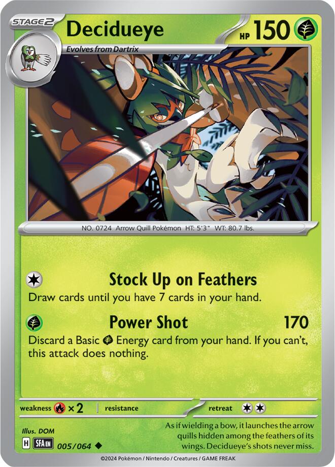 Decidueye (005/064) [Scarlet & Violet: Shrouded Fable] | Clutch Gaming