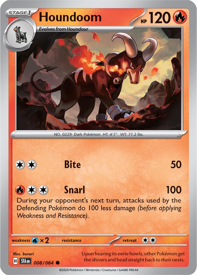 Houndoom (008/064) [Scarlet & Violet: Shrouded Fable] | Clutch Gaming