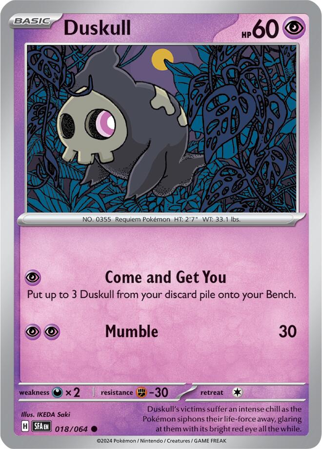 Duskull (018/064) [Scarlet & Violet: Shrouded Fable] | Clutch Gaming