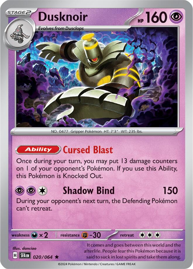 Dusknoir (020/064) [Scarlet & Violet: Shrouded Fable] | Clutch Gaming