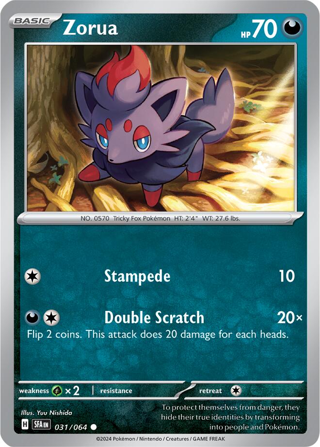 Zorua (031/064) [Scarlet & Violet: Shrouded Fable] | Clutch Gaming