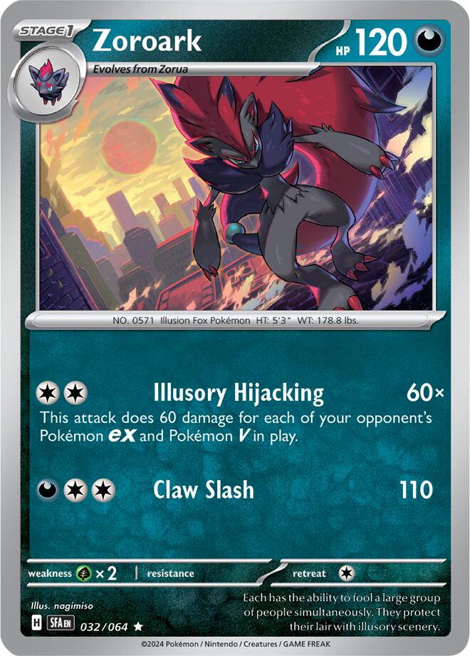 Zoroark (032/064) [Scarlet & Violet: Shrouded Fable] | Clutch Gaming