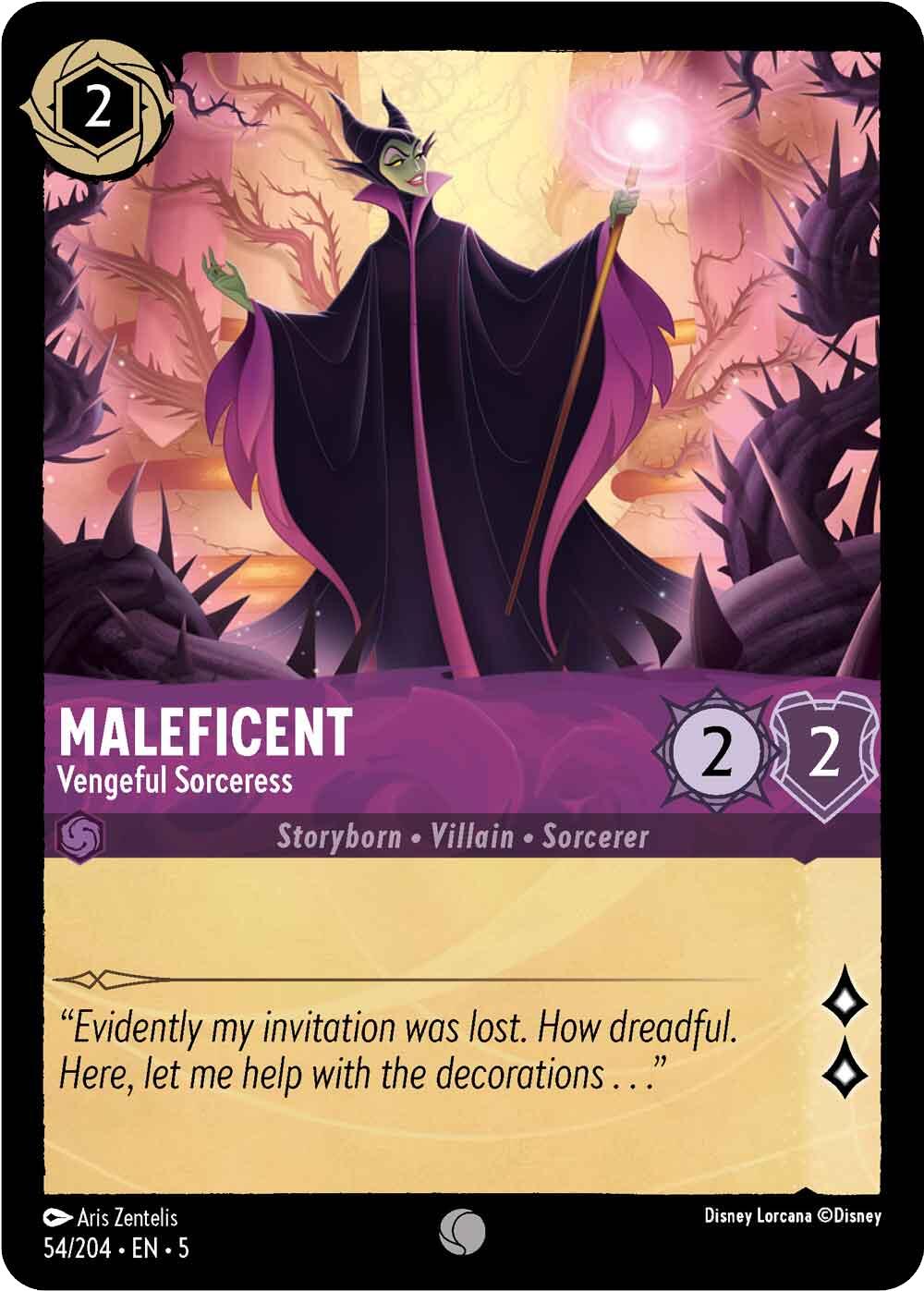 Maleficent - Vengeful Sorceress (54/204) [Shimmering Skies] | Clutch Gaming
