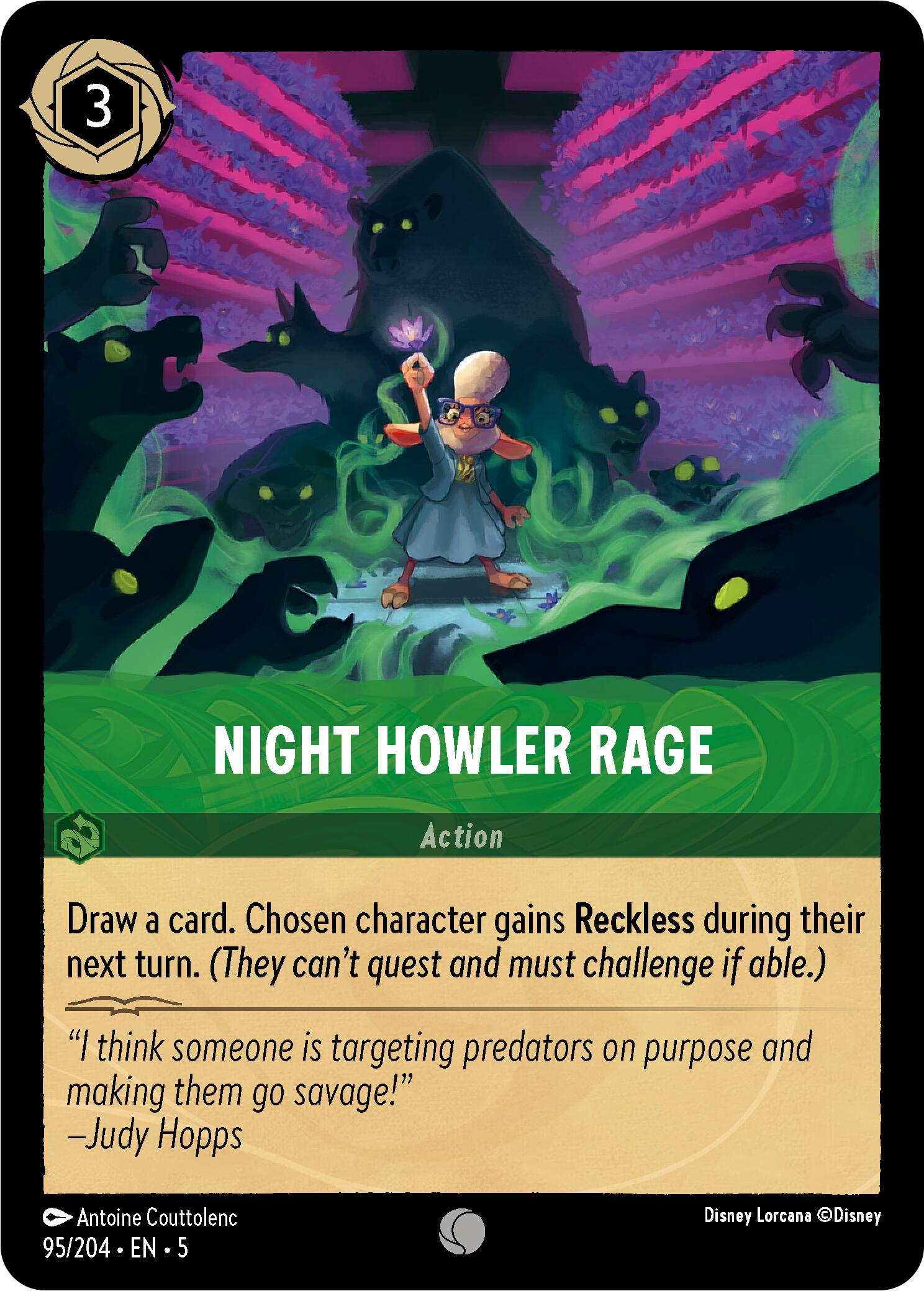 Night Howler Rage (95/204) [Shimmering Skies] | Clutch Gaming