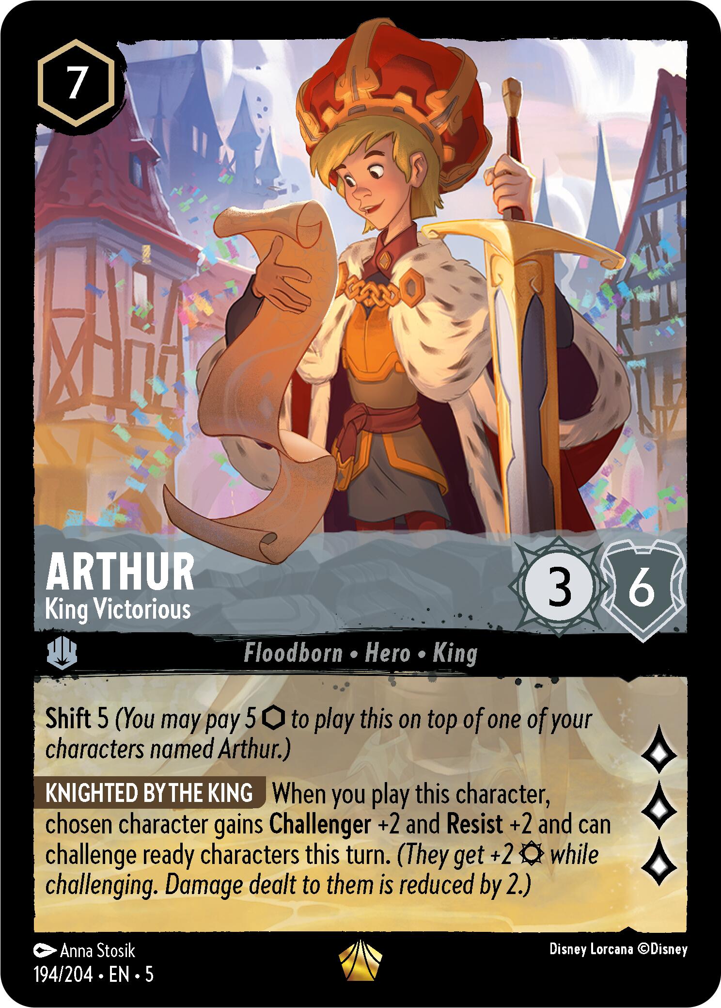 Arthur - King Victorious (194/204) [Shimmering Skies] | Clutch Gaming