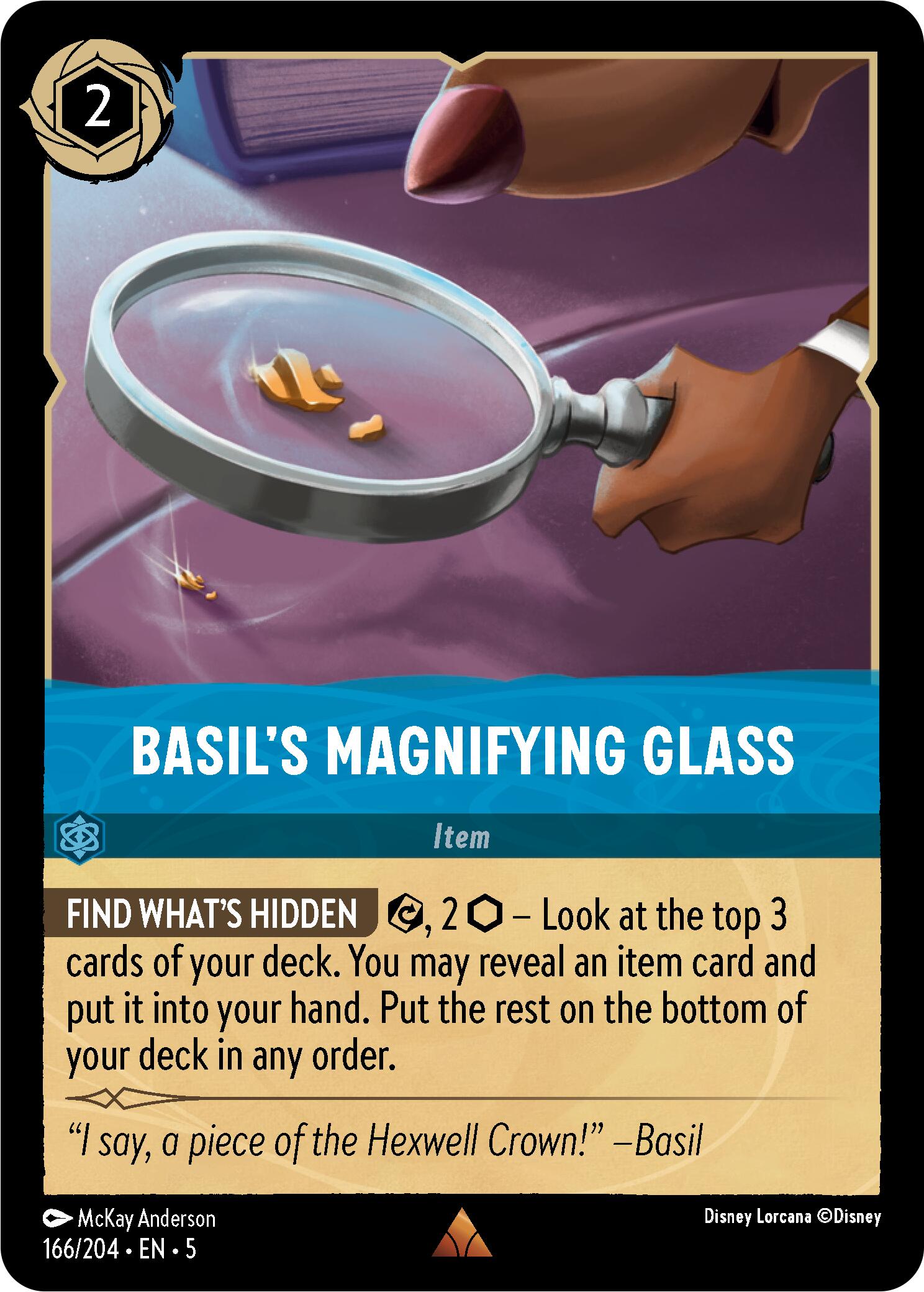 Basil's Magnifying Glass (166/204) [Shimmering Skies] | Clutch Gaming