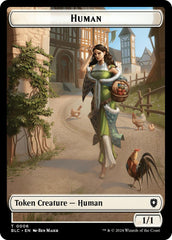 Human // Soldier Double-Sided Token [Bloomburrow Commander Tokens] | Clutch Gaming