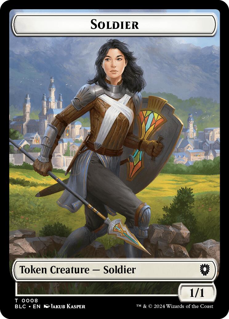 Soldier // Citizen Double-Sided Token [Bloomburrow Commander Tokens] | Clutch Gaming