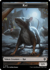 Rat // Raccoon Double-Sided Token [Bloomburrow Commander Tokens] | Clutch Gaming