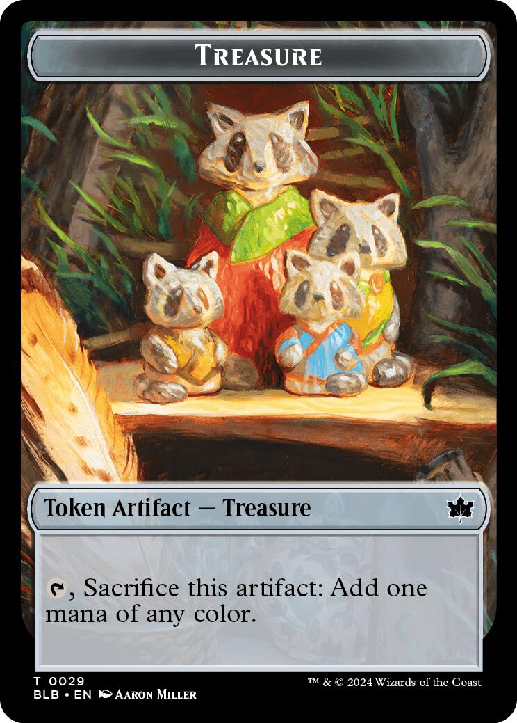 Cat // Treasure Double-Sided Token [Bloomburrow Commander Tokens] | Clutch Gaming