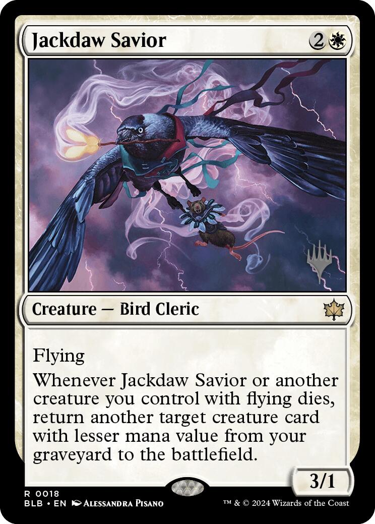 Jackdaw Savior (Promo Pack) [Bloomburrow Promos] | Clutch Gaming