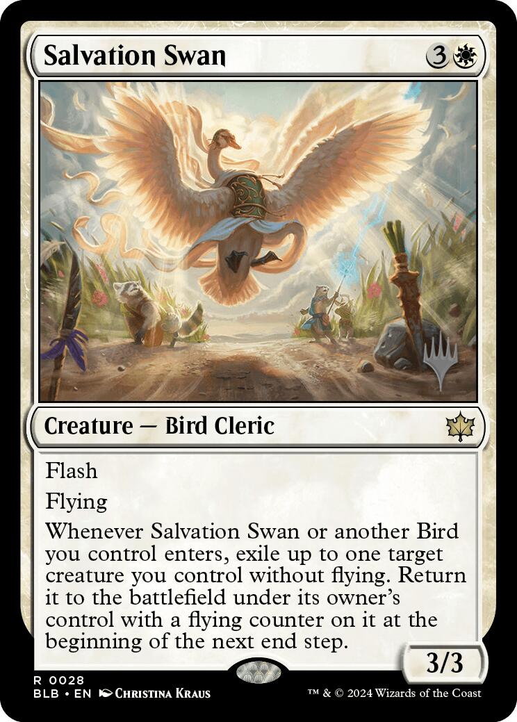 Salvation Swan (Promo Pack) [Bloomburrow Promos] | Clutch Gaming