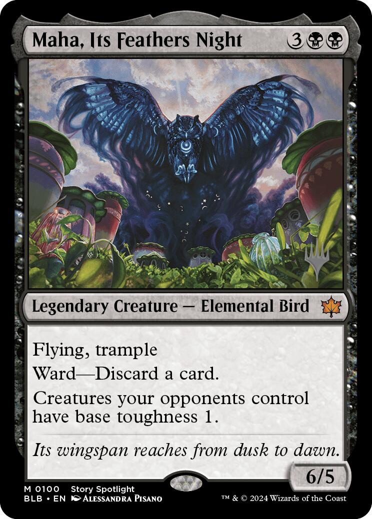 Maha, Its Feathers Night (Promo Pack) [Bloomburrow Promos] | Clutch Gaming