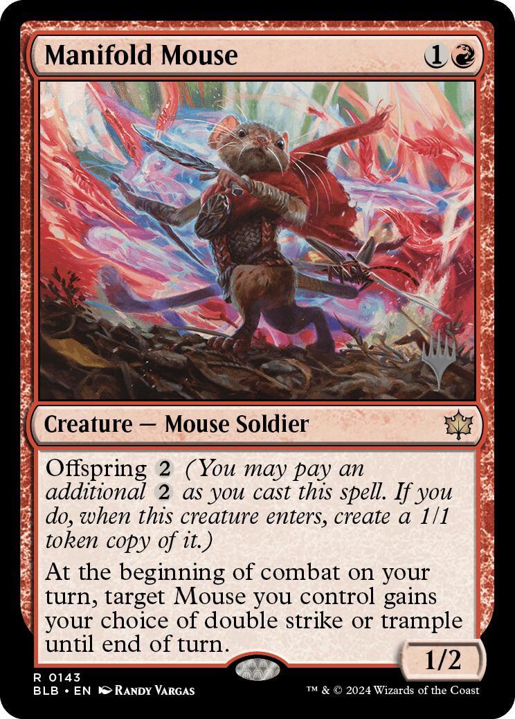 Manifold Mouse (Promo Pack) [Bloomburrow Promos] | Clutch Gaming