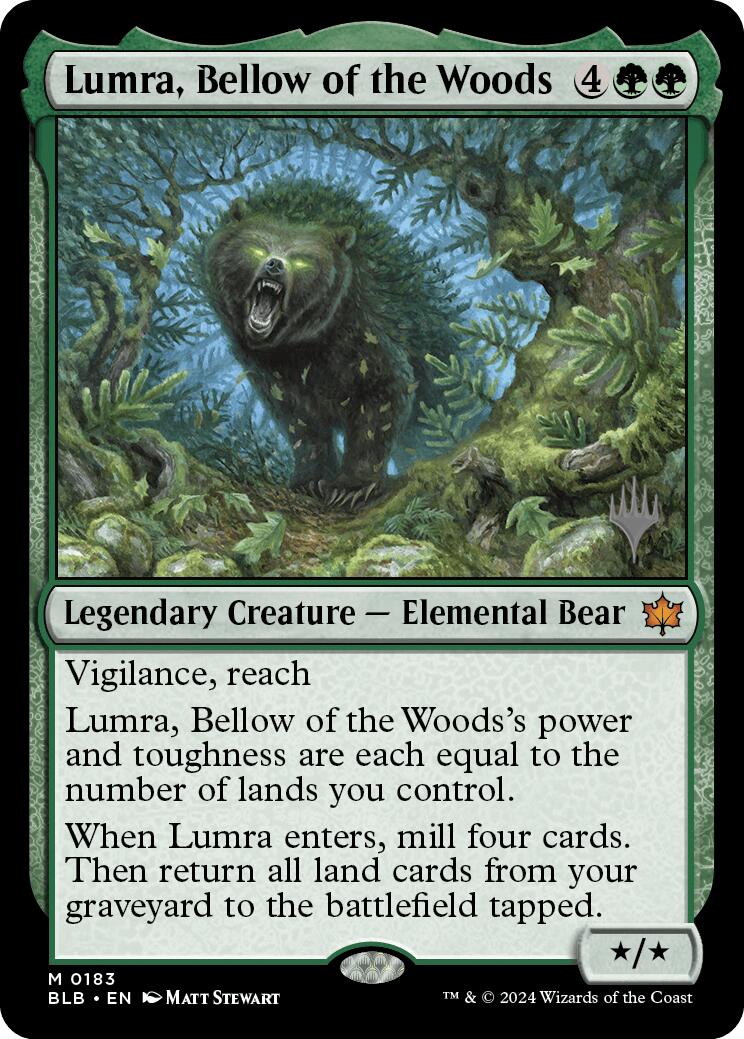 Lumra, Bellow of the Woods (Promo Pack) [Bloomburrow Promos] | Clutch Gaming