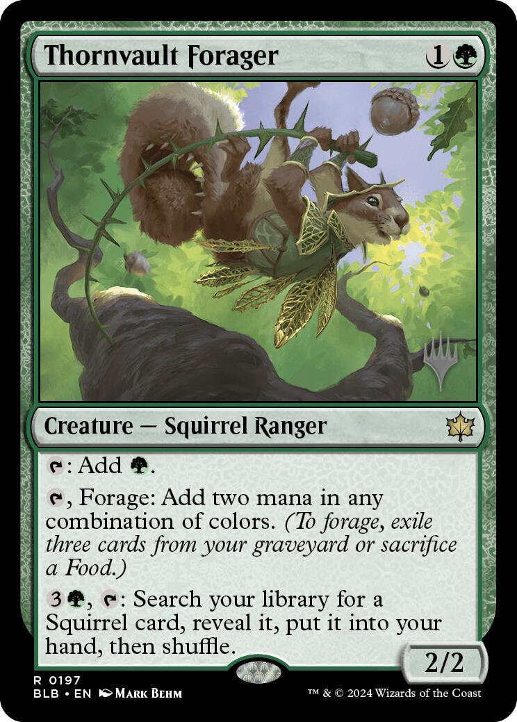 Thornvault Forager (Promo Pack) [Bloomburrow Promos] | Clutch Gaming