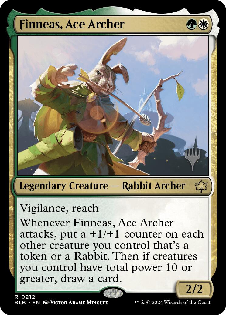 Finneas, Ace Archer (Promo Pack) [Bloomburrow Promos] | Clutch Gaming