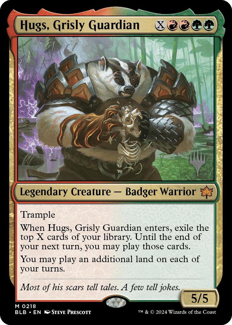 Hugs, Grisly Guardian (Promo Pack) [Bloomburrow Promos] | Clutch Gaming