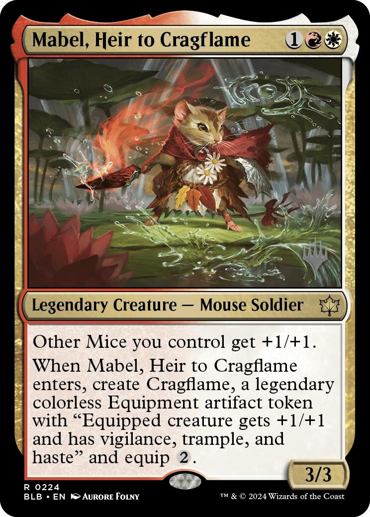 Mabel, Heir to Cragflame (Promo Pack) [Bloomburrow Promos] | Clutch Gaming