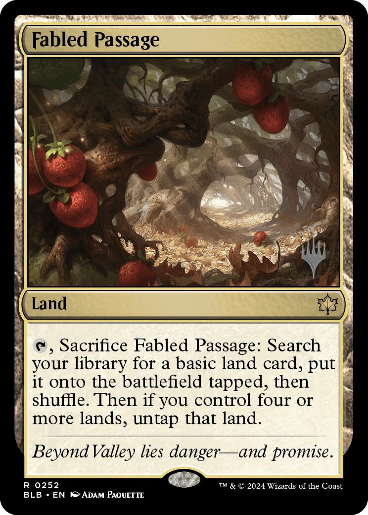 Fabled Passage (Promo Pack) [Bloomburrow Promos] | Clutch Gaming