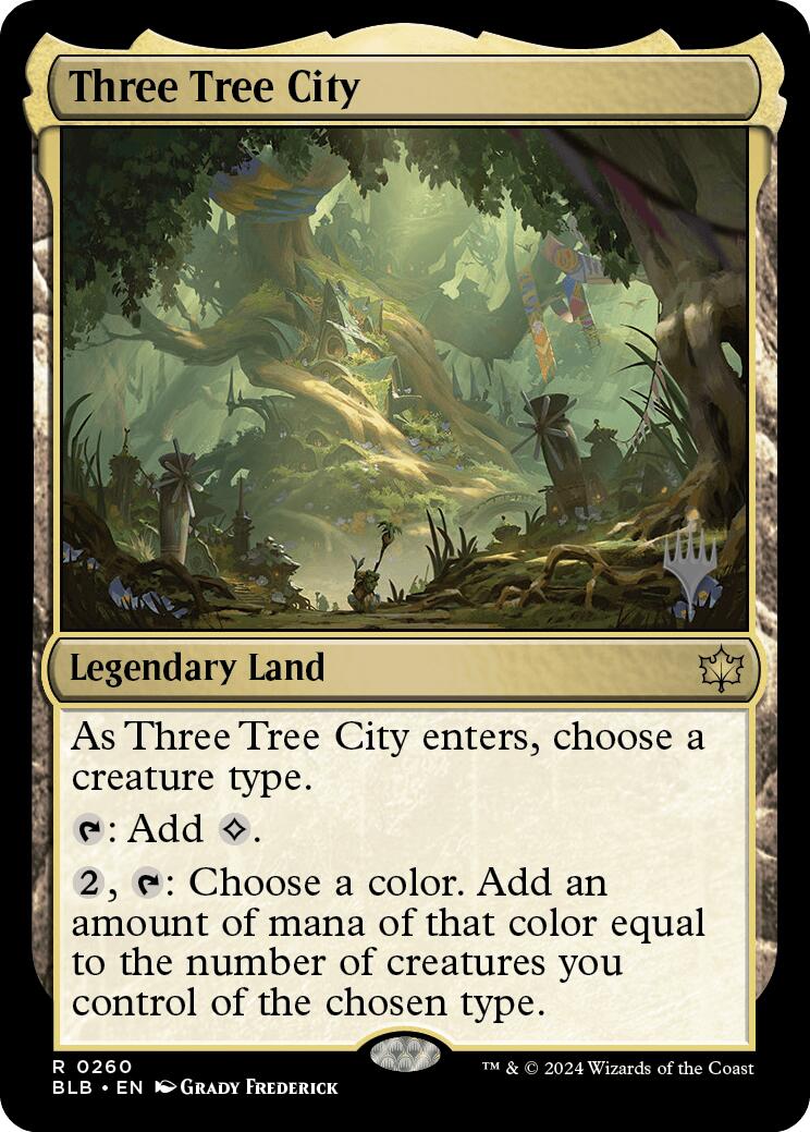 Three Tree City (Promo Pack) [Bloomburrow Promos] | Clutch Gaming