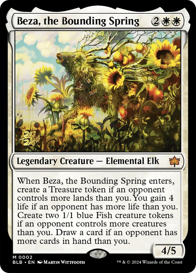 Beza, the Bounding Spring [Bloomburrow Prerelease Promos] | Clutch Gaming