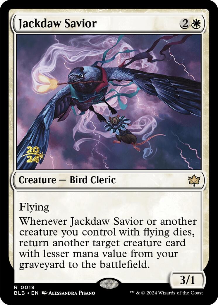 Jackdaw Savior [Bloomburrow Prerelease Promos] | Clutch Gaming