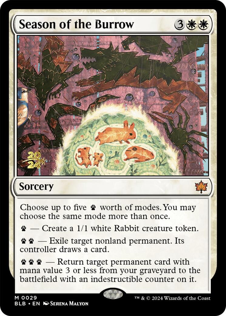 Season of the Burrow [Bloomburrow Prerelease Promos] | Clutch Gaming