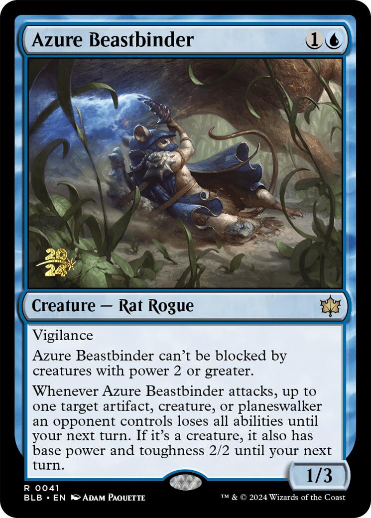 Azure Beastbinder [Bloomburrow Prerelease Promos] | Clutch Gaming