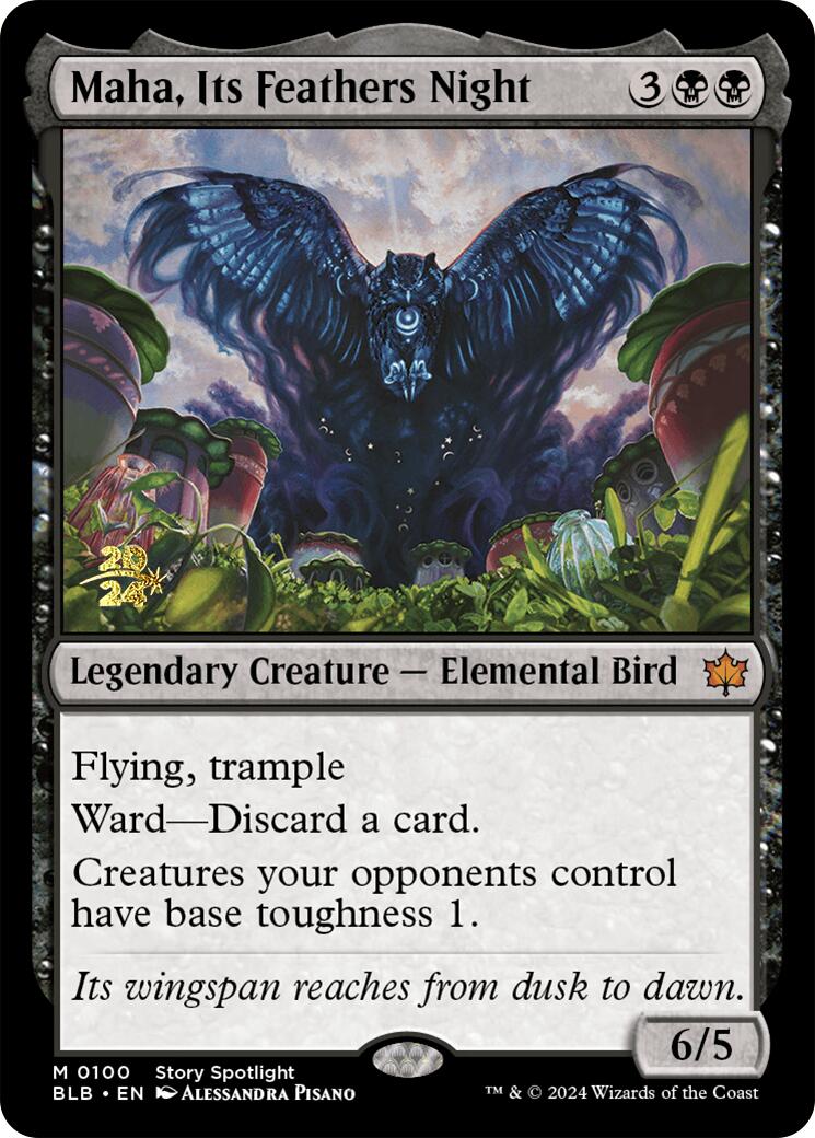 Maha, Its Feather Night [Bloomburrow Prerelease Promos] | Clutch Gaming