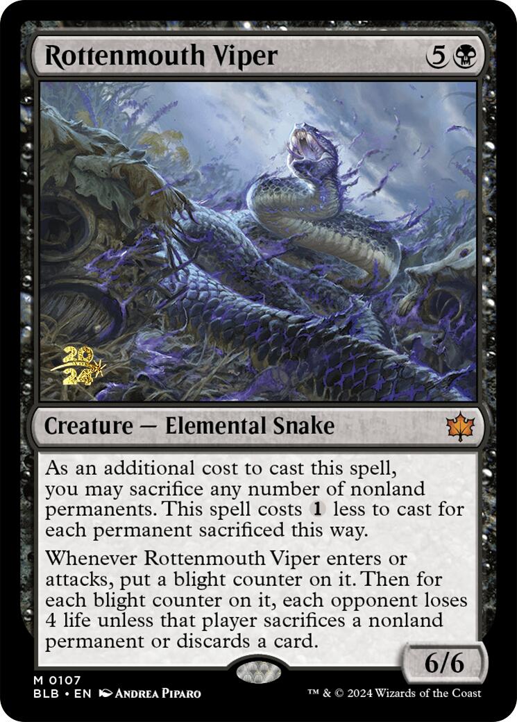 Rottenmouth Viper [Bloomburrow Prerelease Promos] | Clutch Gaming